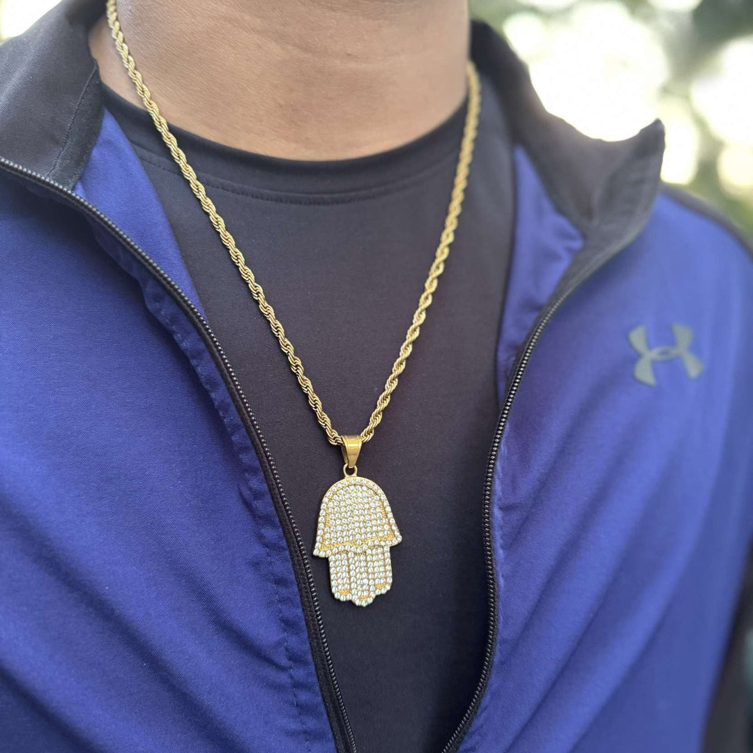 HAMSA HAND CHAIN - GOLD