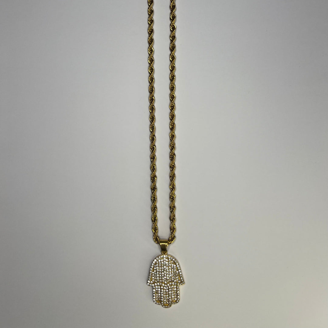 HAMSA HAND CHAIN - GOLD