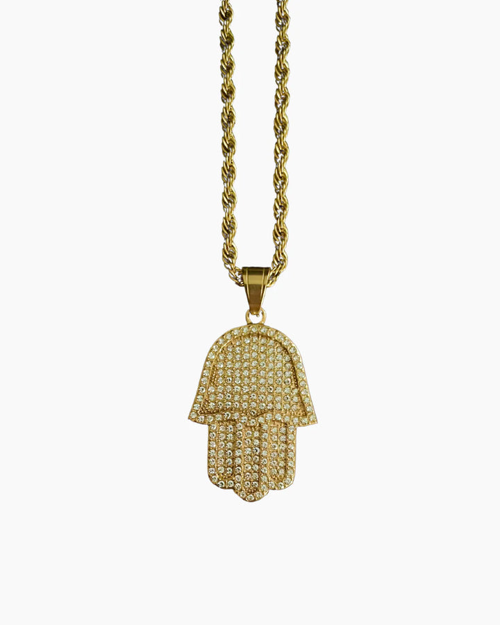 HAMSA HAND CHAIN - GOLD