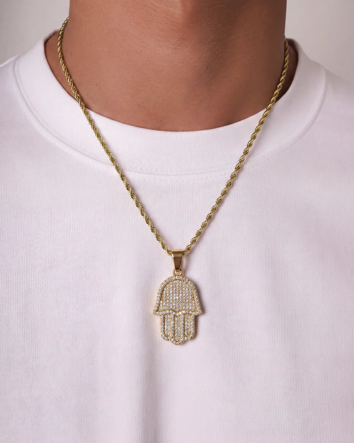 HAMSA HAND CHAIN - GOLD