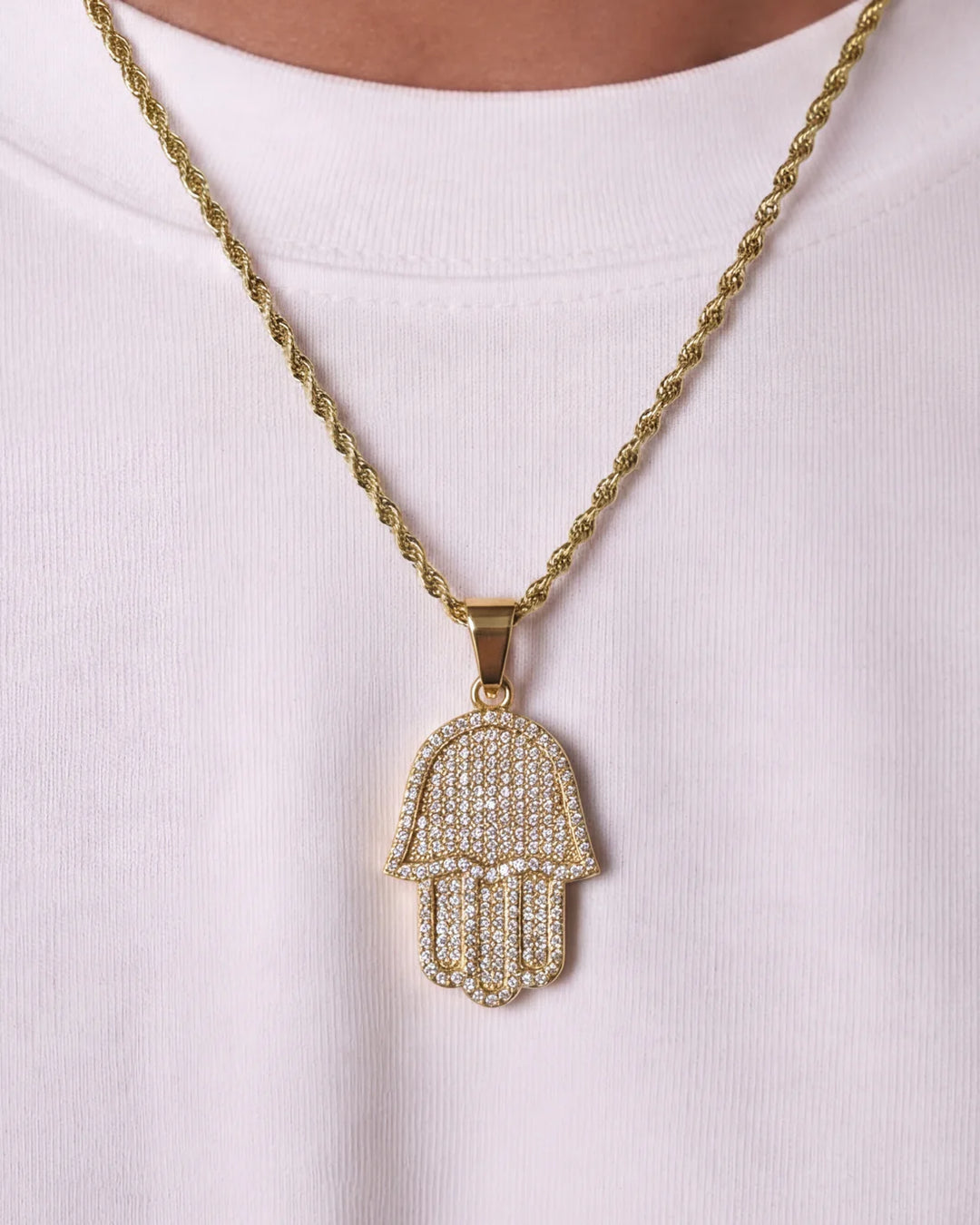 HAMSA HAND CHAIN - GOLD
