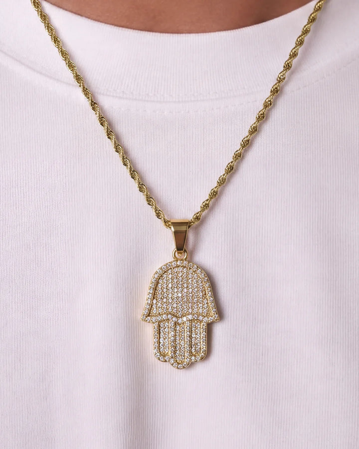 HAMSA HAND CHAIN - GOLD