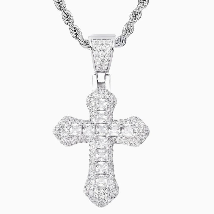 FROSTY CROSS CHAIN - SILVER
